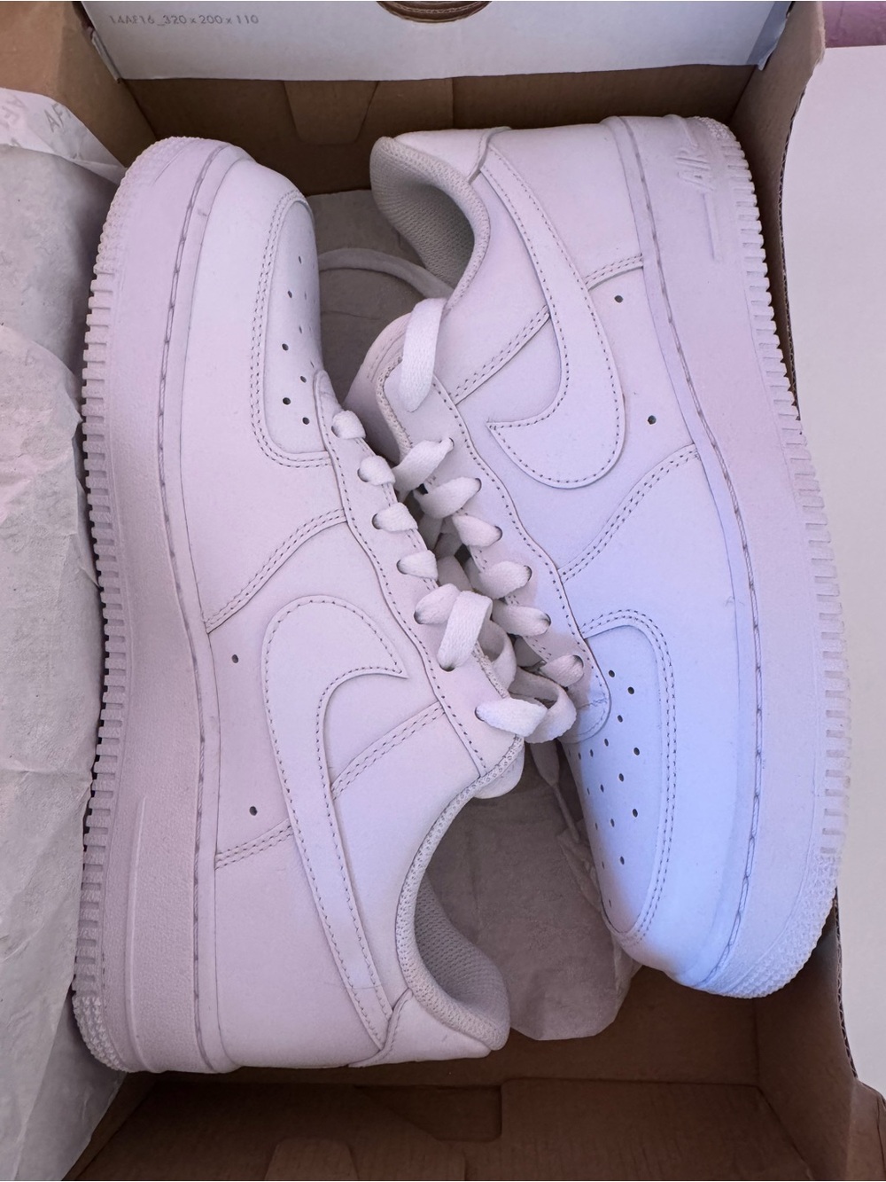 NWT Women’s Nike Air Force 1 ‘07 - size 8.5, all white